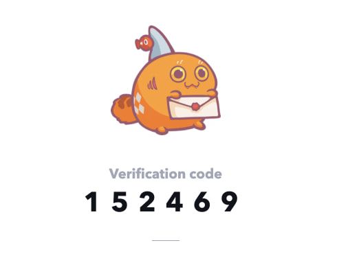 After adding a username and password, you will receive a verification code via email